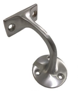 satin chrome handrail bracket