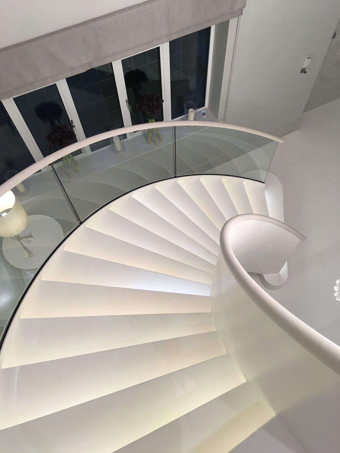 handrail in leather