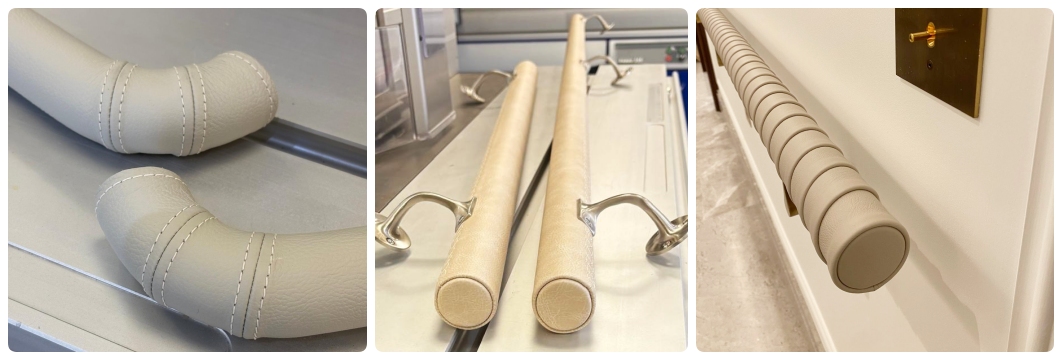wall mounted handrails and glass mounted handrails
